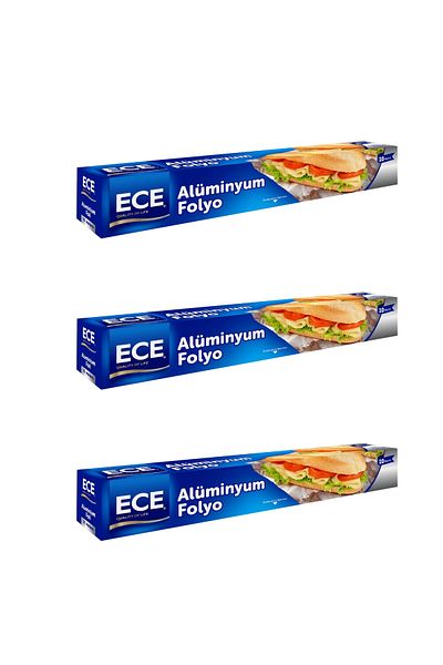 Ece Aluminum Foil 10 Meters X 3 Pieces