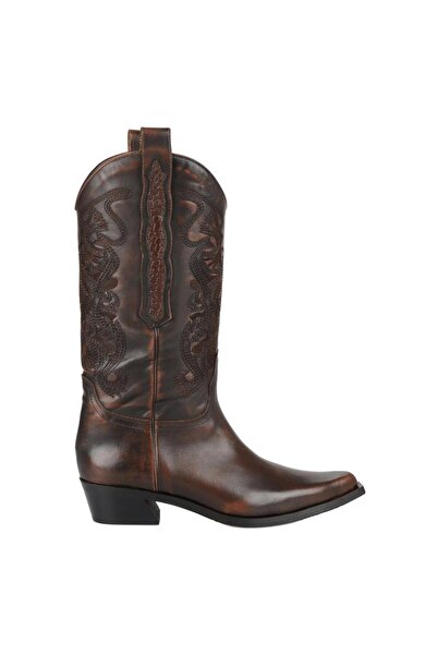 FootCourt Kahverengi Kovboy Çizmesi (TAX)