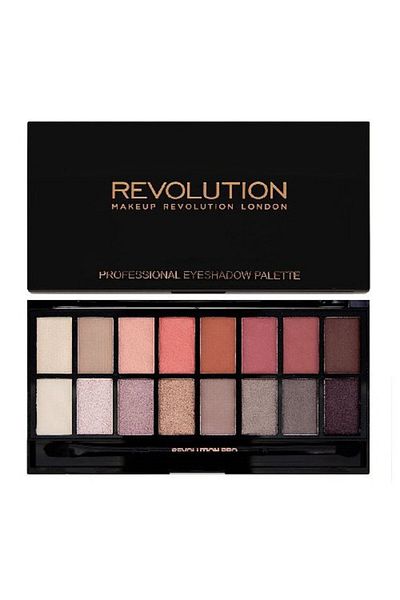MAKEUP REVOLUTION Παλέτα σκιών ματιών Makeup Revolution New-Trals vs Neutrals, 16 χρώματα