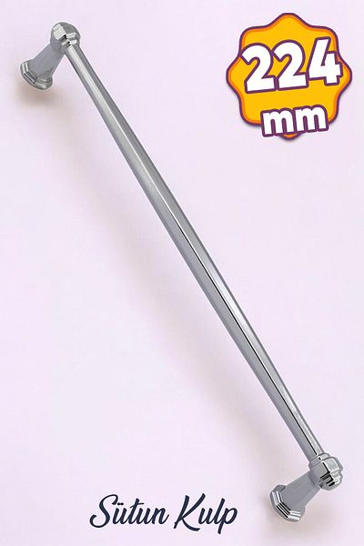 Badem10 Capac dulap dulap de bucătărie din metal cromat