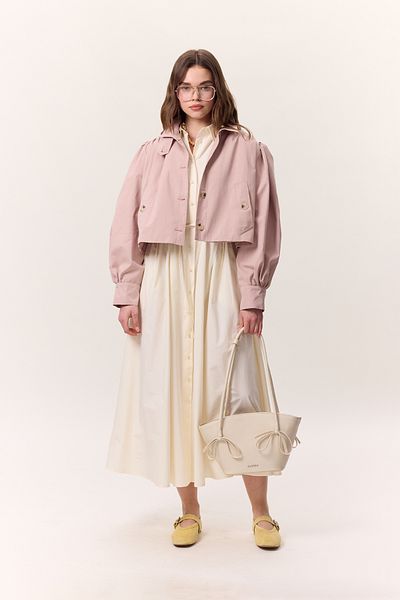 Manuka Beige SANDY BOW TASCHE