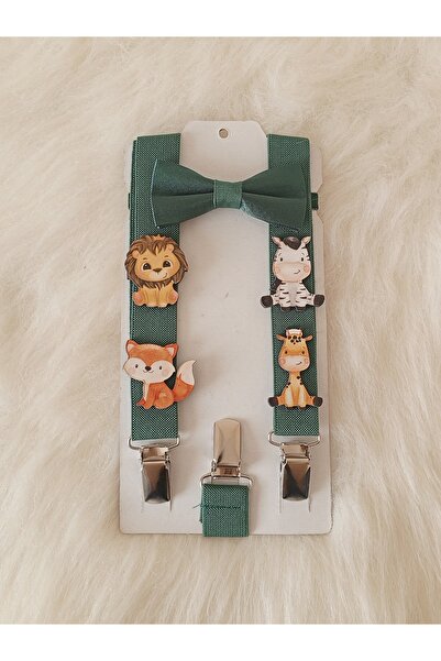 Bambinoo SAFARİ HAYVAN KONSEPT ASKI PAPYON ÖZEL GÜN DOĞUM GÜNÜ PANTOLON ASKISI