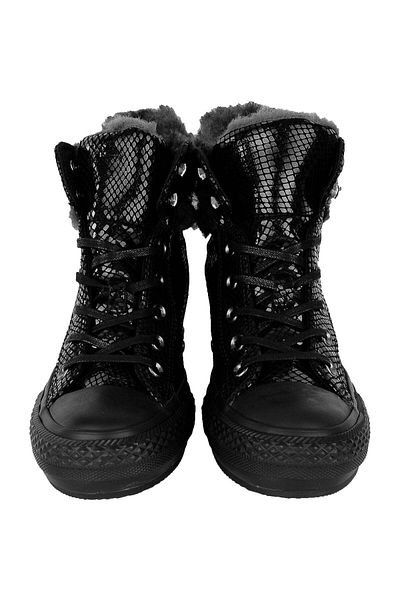 converse Black Chuck Taylor All Star platform boots