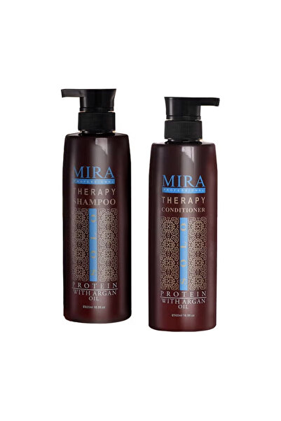 MIRA PROFESSIONAL شامبو وبلسم ميرا ثيرابي للشعر المعالج بالبروتين والكيراتين ...