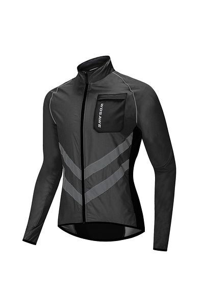 WOSAWE M BL218-B WOSAWE Windproof Cycling Jacket MTB Bike Jersey Outdoor Sport Cycling Windbreaker Rainproo