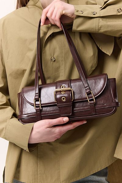 Manuka Mica Baguette Bag Brown