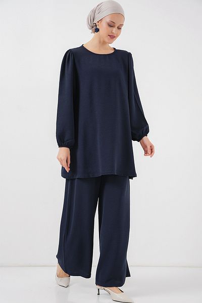 Bigdart Γυναικείο Σετ Παντελόνι Ayrobin Tunic Bottom Top 6712 - Navy Blue