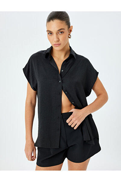 Koton Риза без ръкави с класическа яка и копчета