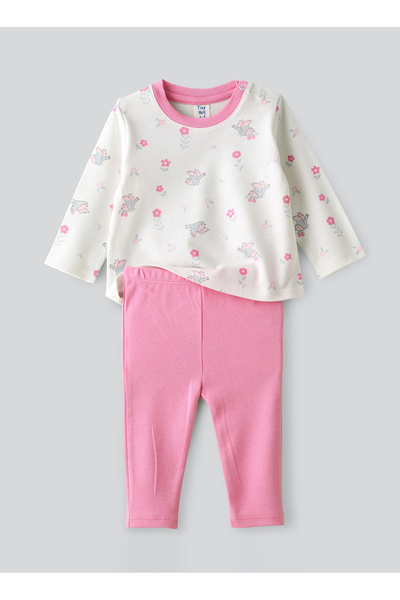 Basicxx Baby Girl Bird Print T-shirt and Leggings Set