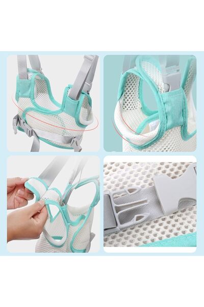 Yelajoy Baby Walking Harness,Anti Lost,Adjustable Sling Length,Handheld Kids Walker,Breathable Mesh,Green