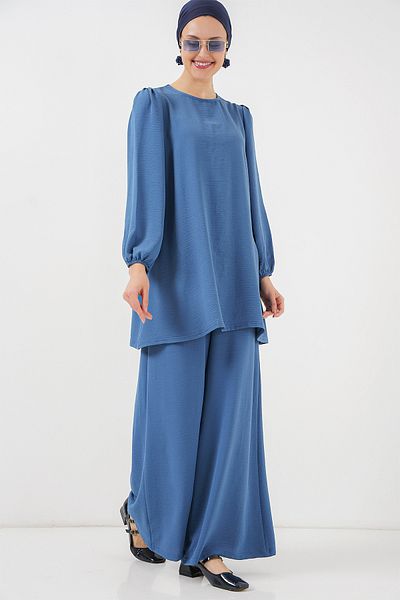 Bigdart Γυναικείο Σετ Παντελόνι Ayrobin Tunic Bottom Top 6712 - Indigo