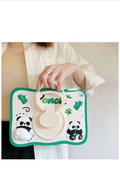 Alfa MEC Samsung Galaxy Tab A7 Lite SM T220 8.7Inch Case Elegance Cute Dolls with Stand Character for Kids