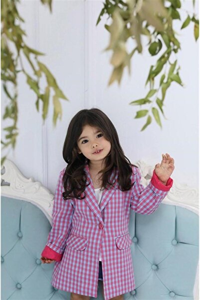 Hilal Akıncı Kids Καρό μπουφάν για κορίτσια