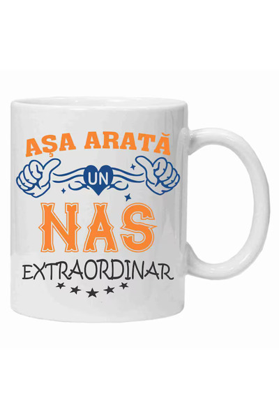 OEM Cana albă personalizată „așa arată un nas extraordinar”, INOVATIX®️. 330 ml