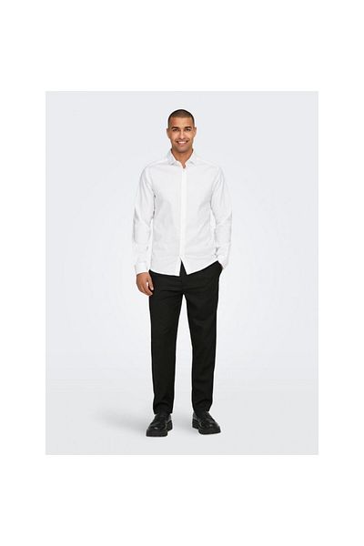 ONLY Men's Cotton Elastic Tapered Cut Pants 22030351