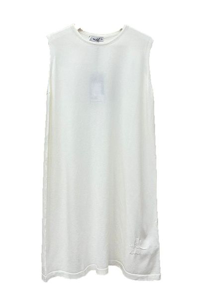 Nuss Mercerized Zero Sleeve Knitwear Underwear Tunic 008 Ecru