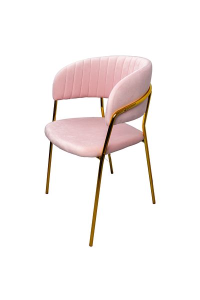 Cupio Lounge Chair - Pink & Gold MZT-Y-11