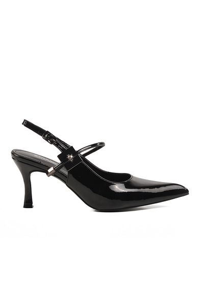 AYAKMOD Black Thin Heeled Women's Evening Dress Shoes 658228   Z