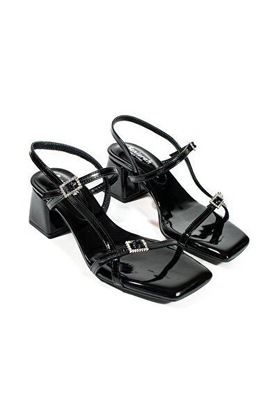 Seniorah Frida Black Patent Leather - Women's Heeled Shoes