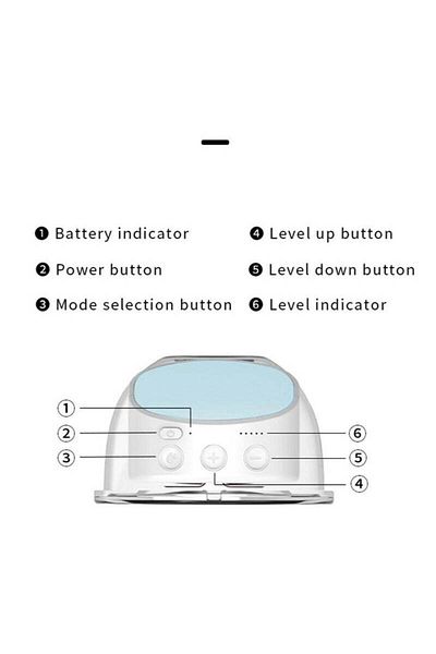 COOYA Electric Wearable Breast Pump, Comfortable Suction&Adjustable Strength,Low Noise,Two Massage Modes