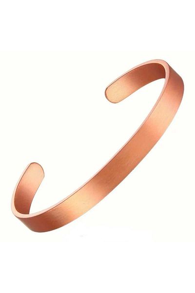 sarıyer silver Plain Model Copper Bracelet Traditional Style Adjustable Size Copper Bracelet Without Motif