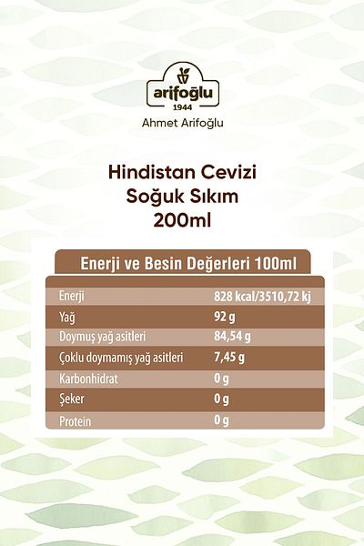 Arifoğlu Coconut Oil 200 Ml