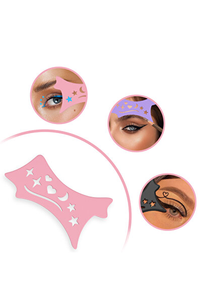 Beauty Box Șablon de machiaj pentru decorarea conturului ochilor Star Crescen...