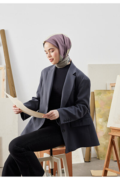 Fresh Multı Colors Desen Pamuk Ipek Eşarp Lavanta