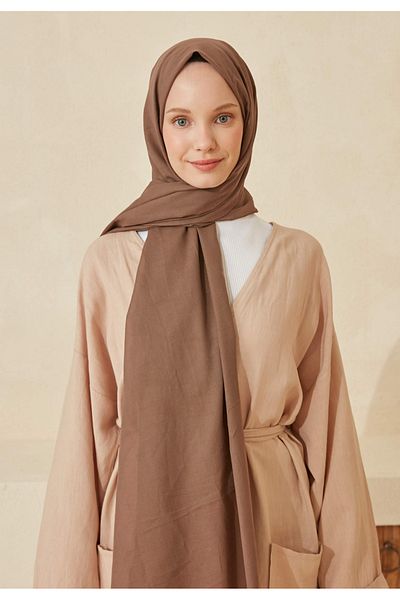 Fresh Thin Cotton Shawl - Dark Mink