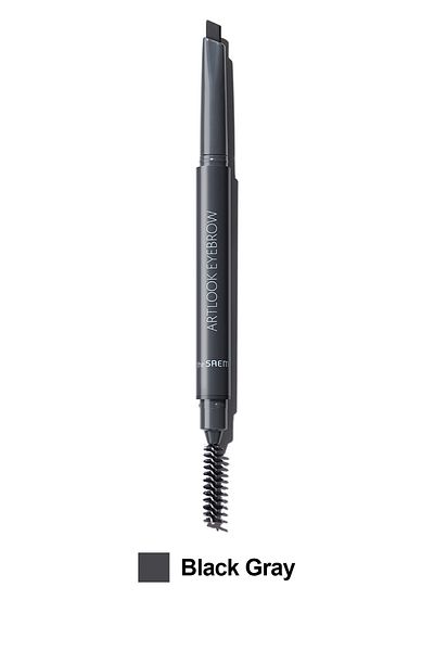THE SAEM قلم حواجب بزاوية مع مظهر طبيعي - Saemmul Artlook Eyebrow - أسود رمادي (VİONINE)