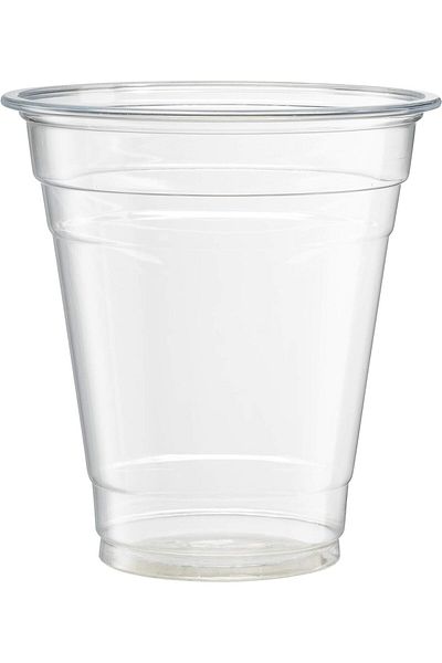 COOYA 50 Count Plastic Disposable Cups, Crystal Clear PET Cups for Cold Drinks