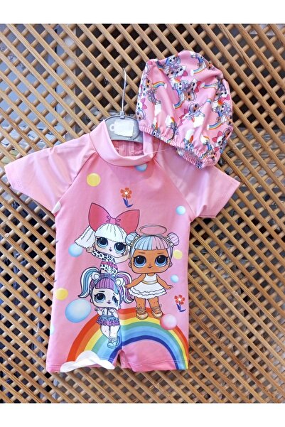 PD KIDS 582 KIZ ÇOCUK KARAKTERLİ BONELİ MAYO (DAR KALIP)