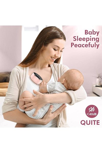 COOYA Wearable Electric Breast Pump, With LED Display, Rechargeable, Leak-Proof, for Feeding Mothers