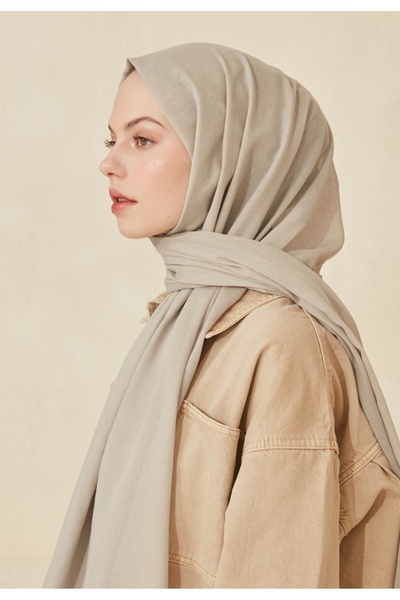 Fresh Thin Cotton Shawl - Warm Gray
