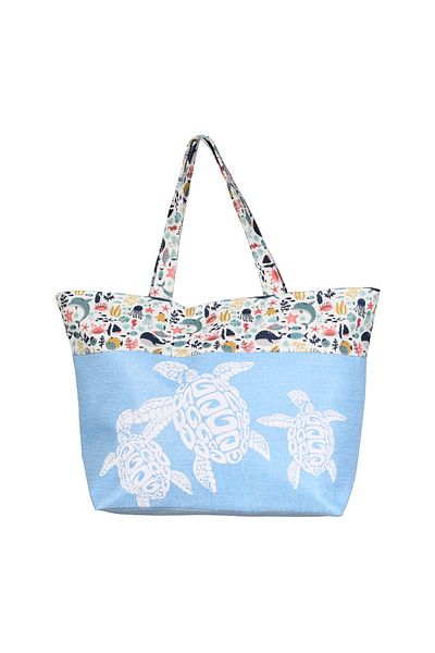 MORANO Waterproof Beach and Shopping Bags, Large Zipper Tote Bag, Shoulder Bags