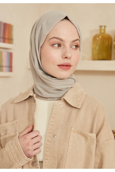 Fresh Thin Cotton Shawl - Warm Gray