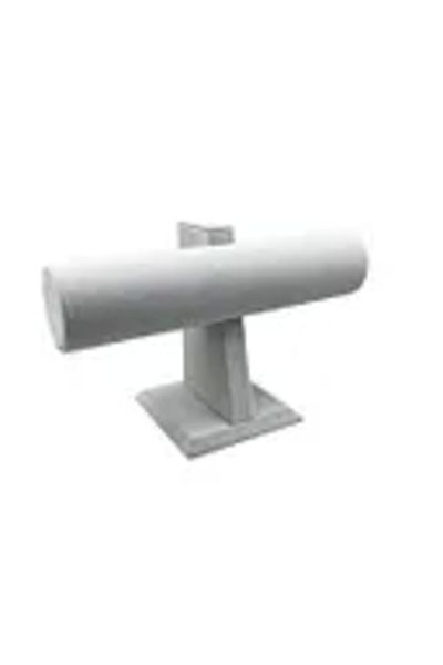 MeGass Dekor Domestic Production Suede Fabric Grey Color Watch - Bracelet Display Stand