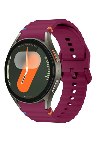 UnDePlus Case for Samsung Galaxy Watch 4 5 6 7 Fe 40 40 44 Classic 42 43 46 47 mm Band Decorative Braid Striped Sports S