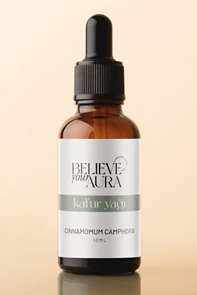 Believe Your Aura Kafur Yağı - %100 Saf Akne ve Dokülme Karşıtı Cilt ve Saç B...