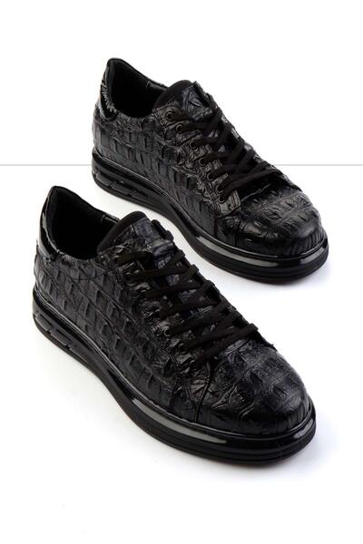 Bambi Siyah Leather Erkek Casual Ayakkabı E01323148003