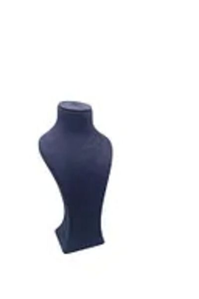 MeGass Dekor Domestic Production Luxury Model Geranium Fabric Navy Blue Color Height 37 cm Necklace Jewelry Display Mannequin