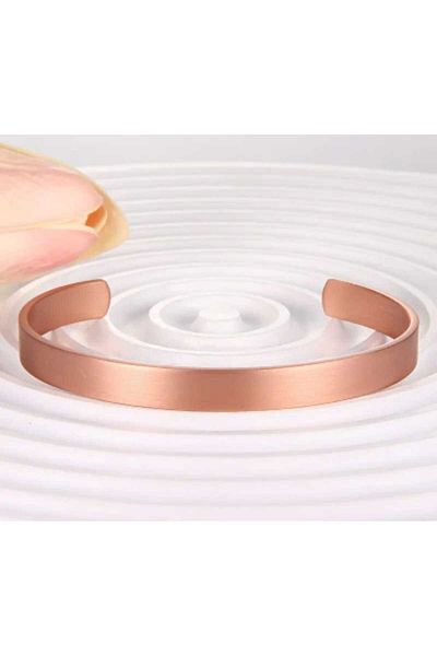sarıyer silver Plain Model Copper Bracelet Traditional Style Adjustable Size Copper Bracelet Without Motif