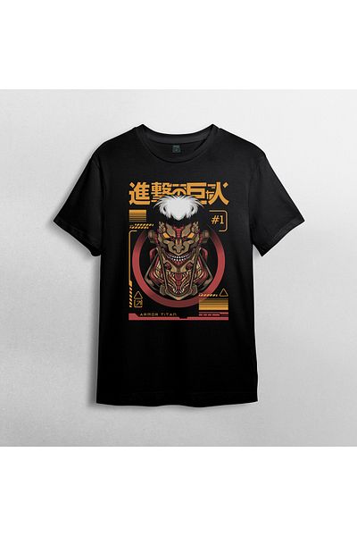 Pixxa Μπλουζάκι Reiner Armored Titan Unisex 100% βαμβάκι του Βούτιγκ Μοντέλο 1