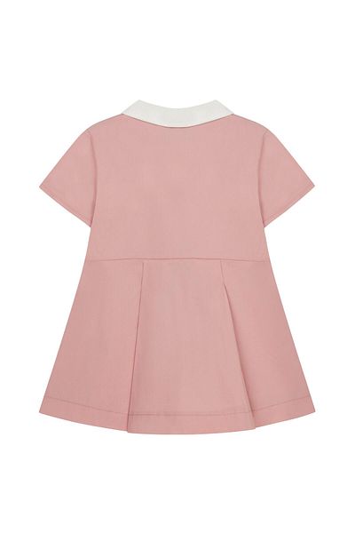 Fahhar Kids Rochie roz cu guler polo