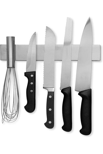 COOYA Magnetic Knife Holder for Wall, Knife Strip for Refrigerator, Kitchen Utensil Holder, Strong Magnet