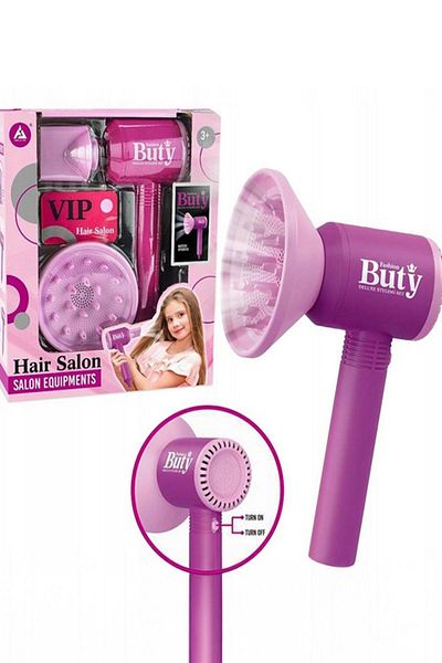 Sole Mini Hair Salon Set – Toy Hair Drying and Styling Set with Real Blowout Feature