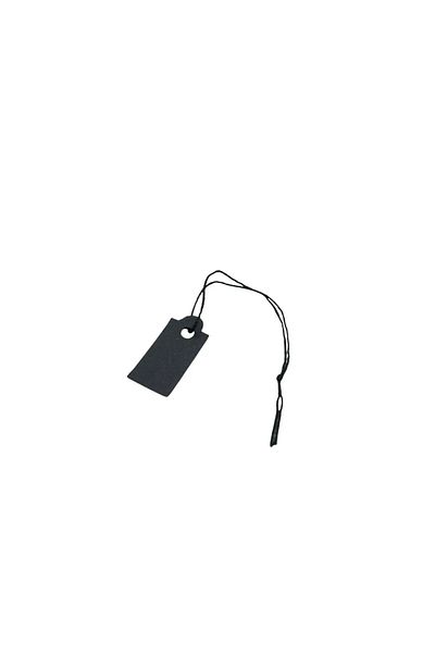 MeGass Dekor Domestic Production Small Size Black Color 2 /1 cm 80 Pieces Cardboard String Price Tag
