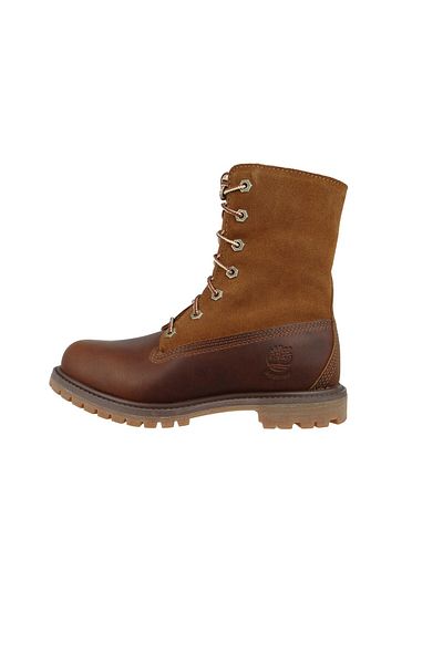 Timberland 8328R Authentic Teddy Fleece Waterproof Fold-Down Damen Winterstiefel Dark Brown Full-Grain Braun