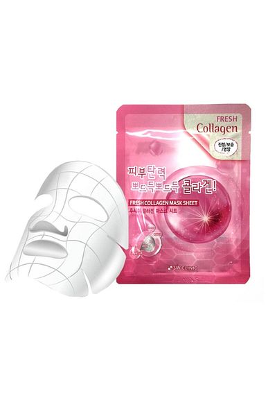 3W CLINIC Fresh Collagen Mask Sheet, 23g