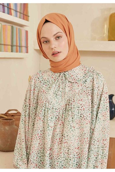 Fresh Thin Cotton Voile - Sweet Almond Shawl